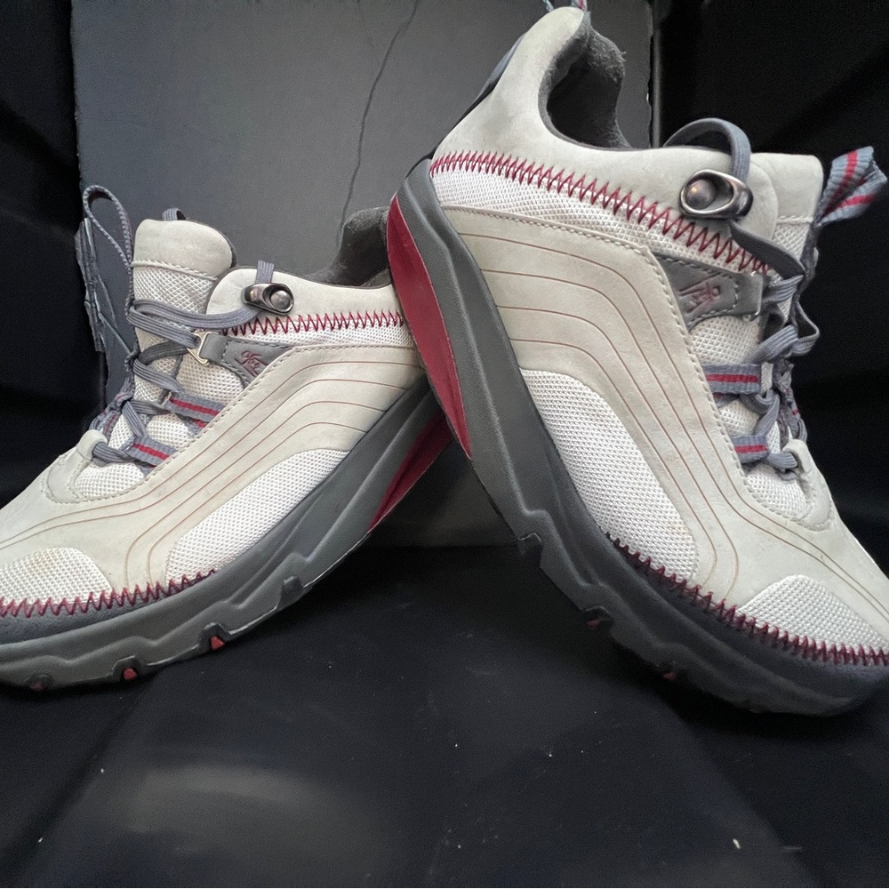 MBT White and Red Athletic Shoes